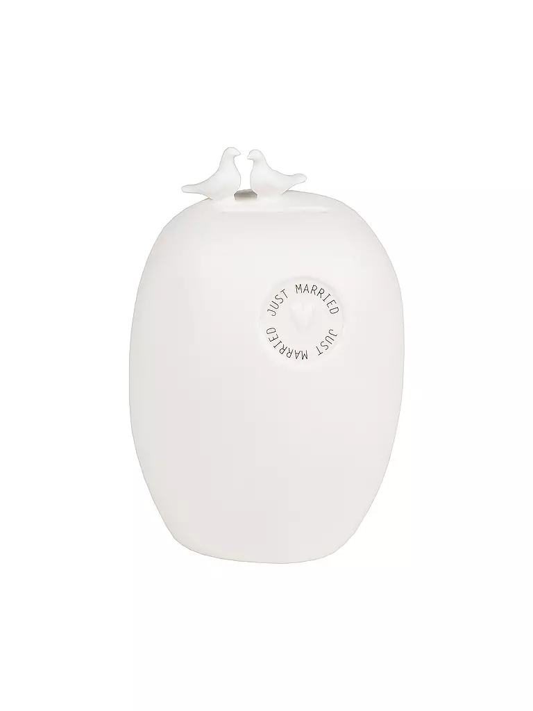 RAEDER | Hucha Schottersteine Just Married | Blanco
