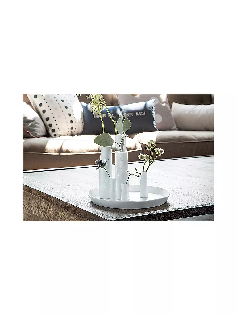 RAEDER | Jarrón 23cm | Blanco