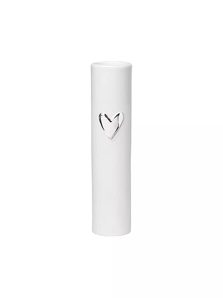 RAEDER | Jarrón Corazón 17cm | Blanco