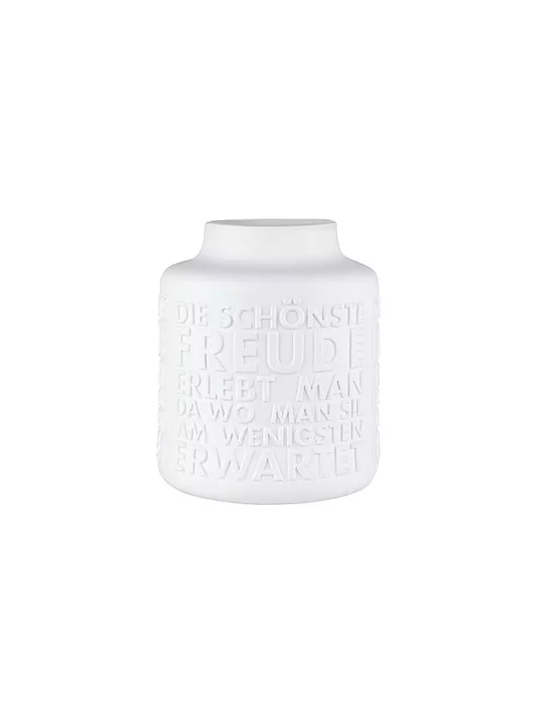 RAEDER | Jarrón de porcelana FREUDE 26x21cm Blanco | Blanco