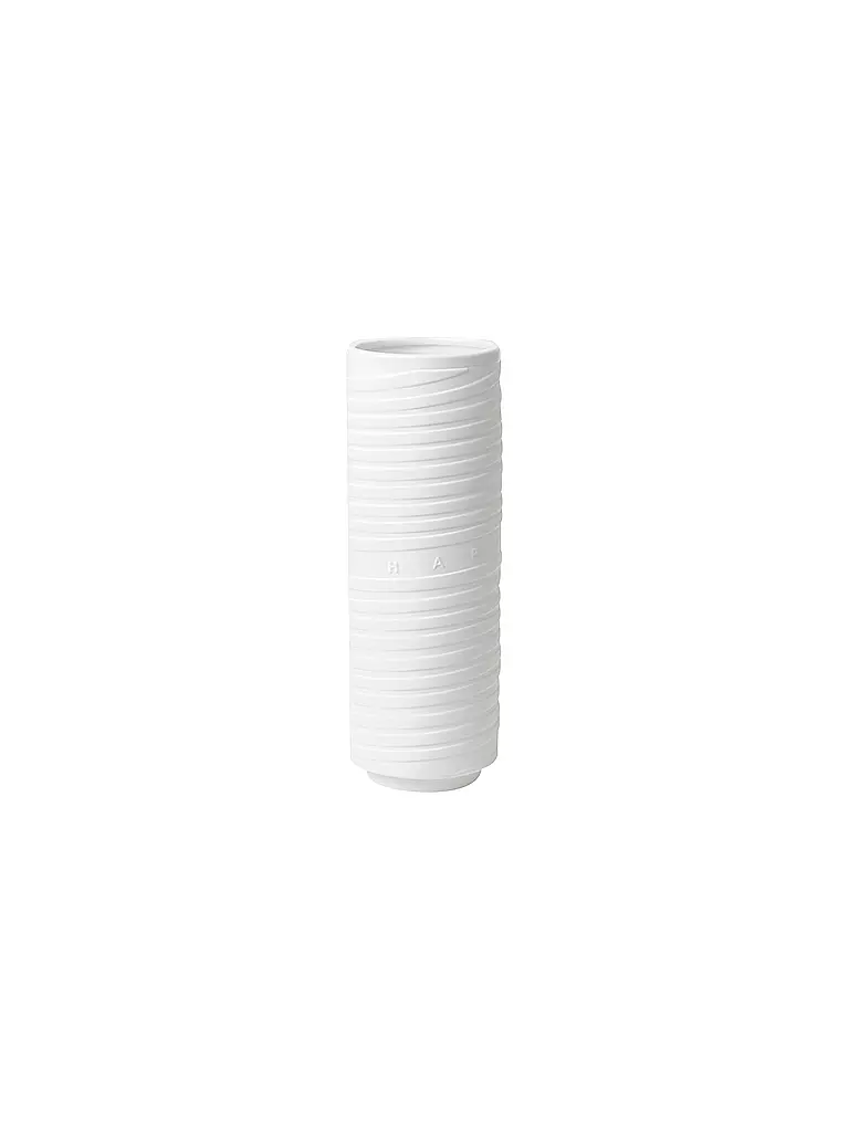 RAEDER | Jarrón EINKLAG HAPPINESS 10x29,5cm Blanco | Blanco