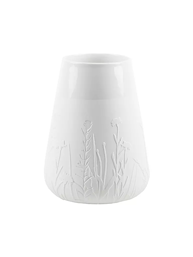 RAEDER | Jarrón Poesía Floral Hierbas 23,5cm | Blanco
