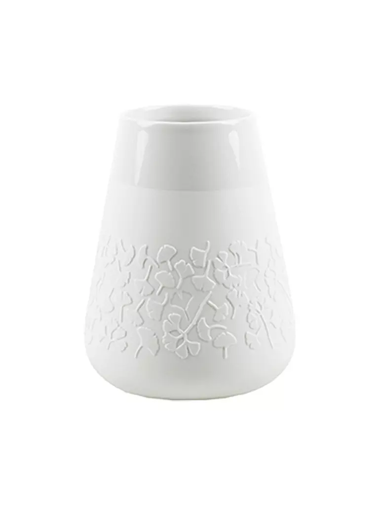 RAEDER | Jarrón Poesie Floral Gingko 18cm | Blanco