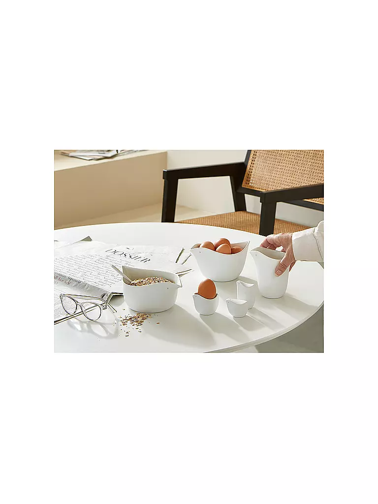 RAEDER | Jarra VOGEL 11x7,5cm Blanco | Blanco
