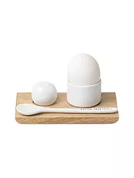 RAEDER | Juego de hueveras EIN HERZ 14x8,3x4cm Blanco | Blanco