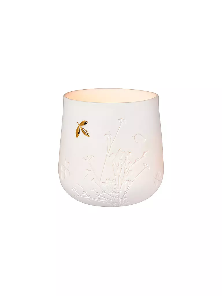 RAEDER | Lichttüte de porcelana "Zuhause" | Blanco