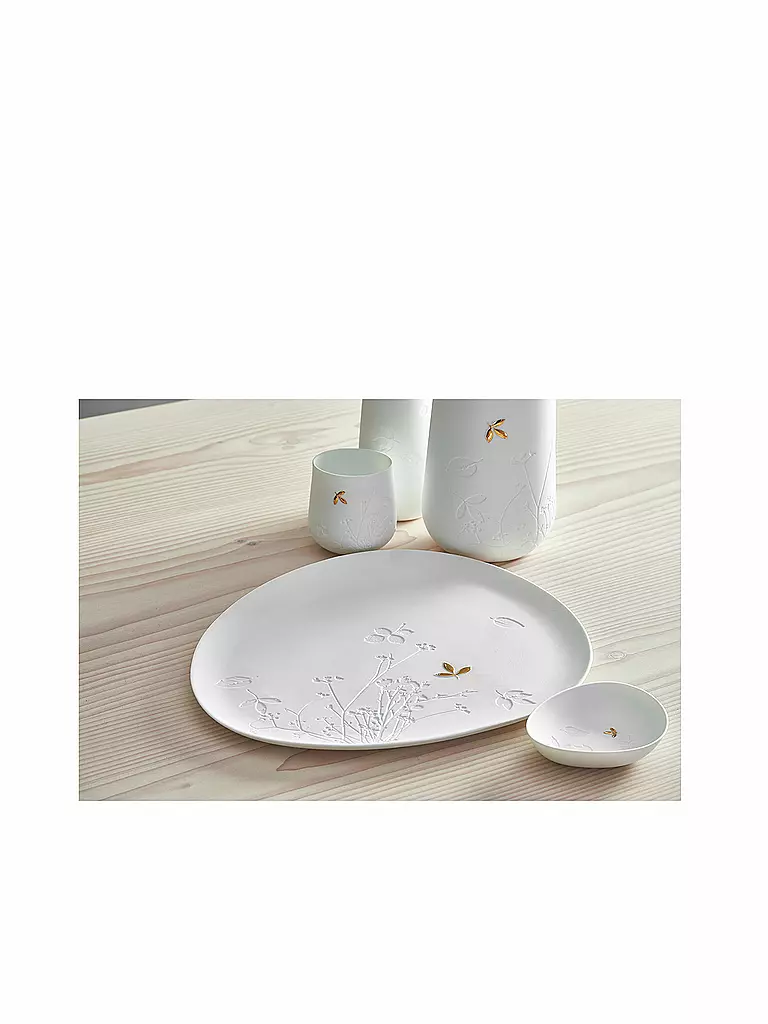 RAEDER | Lichttüte de porcelana "Zuhause" | Blanco