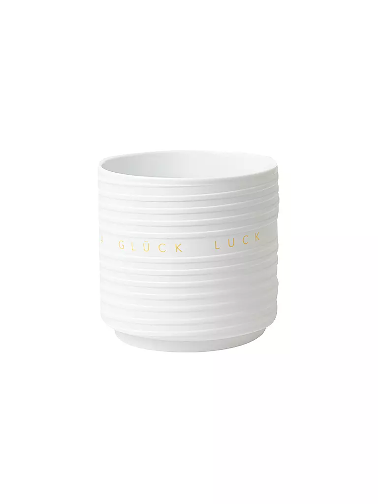 RAEDER | Maceta ARMONÍA FELICIDAD 14x14cm Blanco | Blanco