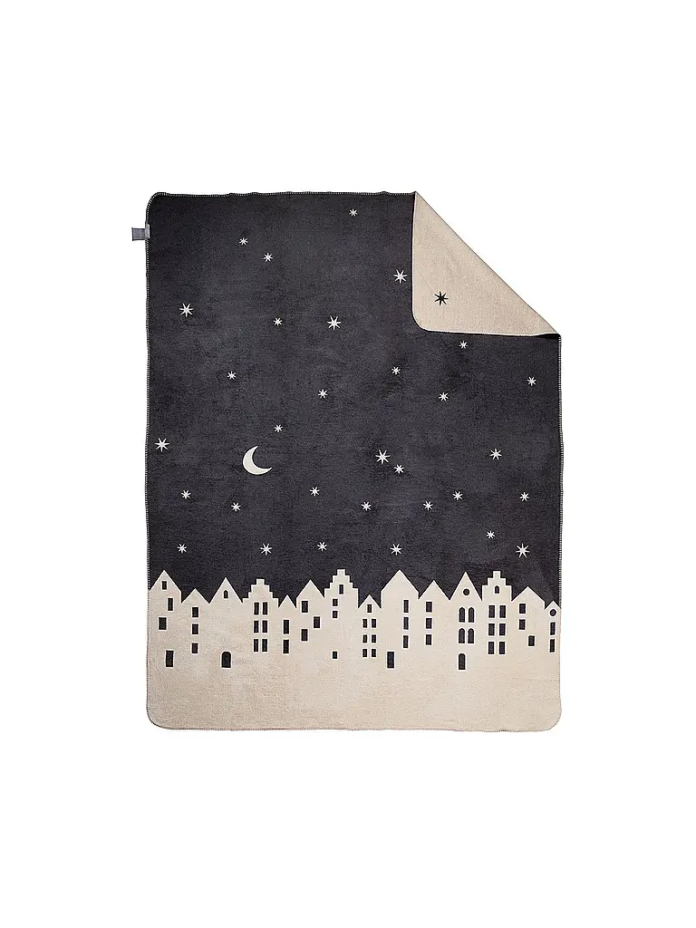 RAEDER | Manta para el hogar 150x200 Ciudad Invernal | Gris