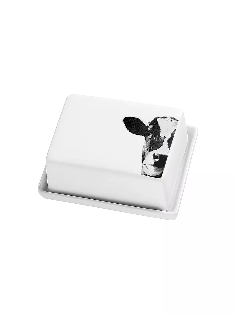 RAEDER | Mantequillera 250g "Moo Muh Moo" | weiss