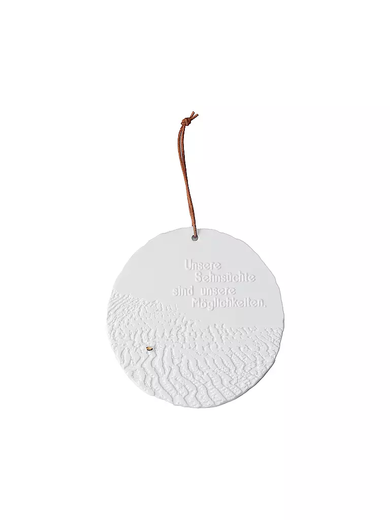 RAEDER | Medaillon POESEI 10,5cm Nuestra Nostalgia | Blanco