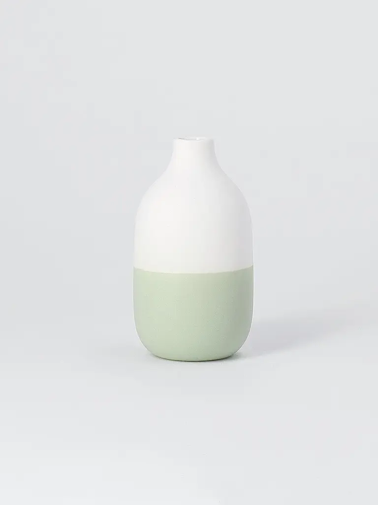 RAEDER | Mini jarrones de botella, juego de 4, verde | Verde claro