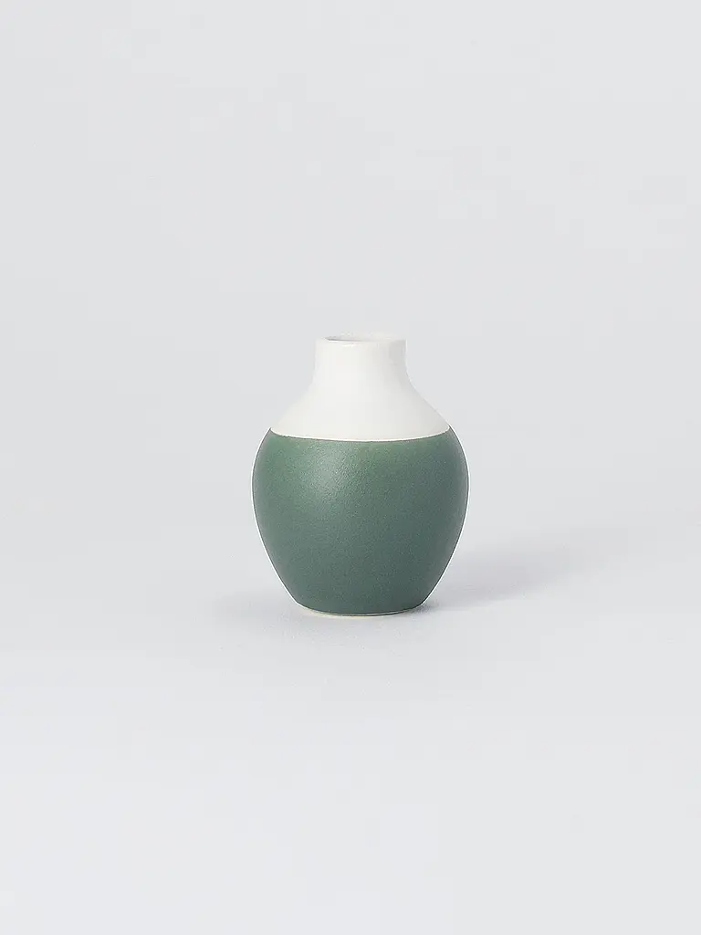 RAEDER | Mini jarrones de botella, juego de 4, verde | 