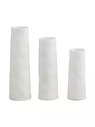 RAEDER | Minijuego de 3 jarrones de 9,5 cm | Blanco