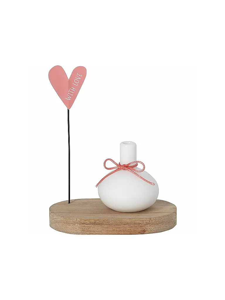 RAEDER | Minivase Felicitación de cumpleaños With Love | Blanco