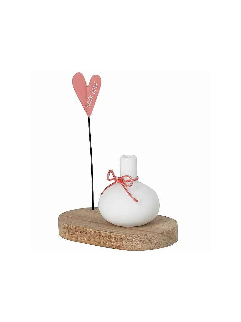 RAEDER | Minivase Felicitación de cumpleaños With Love | Blanco
