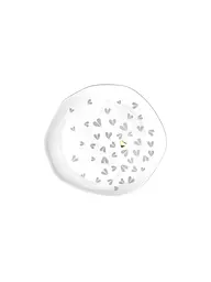RAEDER | Plato 14cm pequeño Corazones Blanco | Blanco