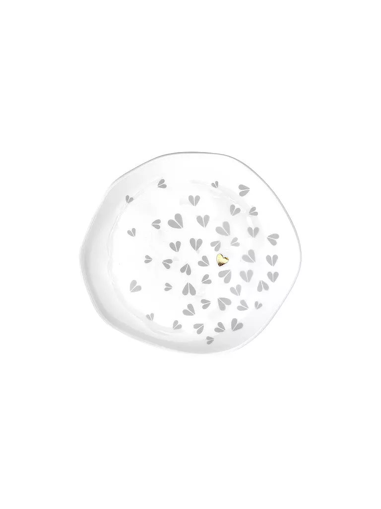 RAEDER | Plato 14cm pequeño Corazones Blanco | Blanco