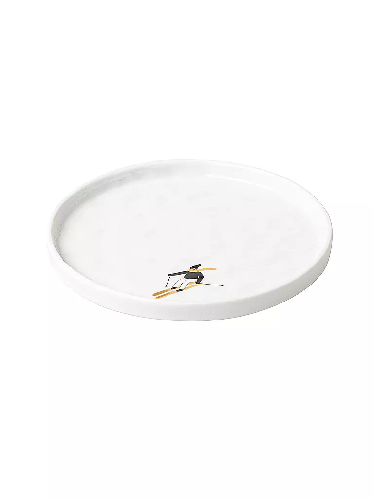 RAEDER | Plato 15cm DÍA DE NIEVE Esquí | Blanco