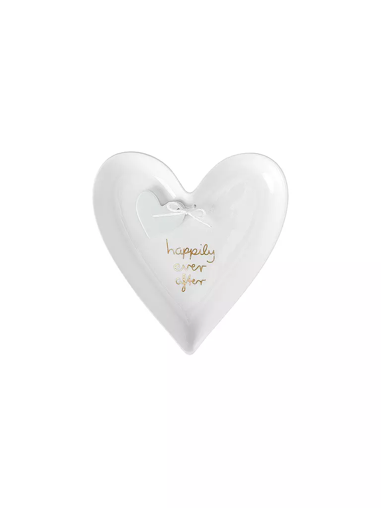 RAEDER | Plato corazón 12x11x1,6cm Blanco | Blanco