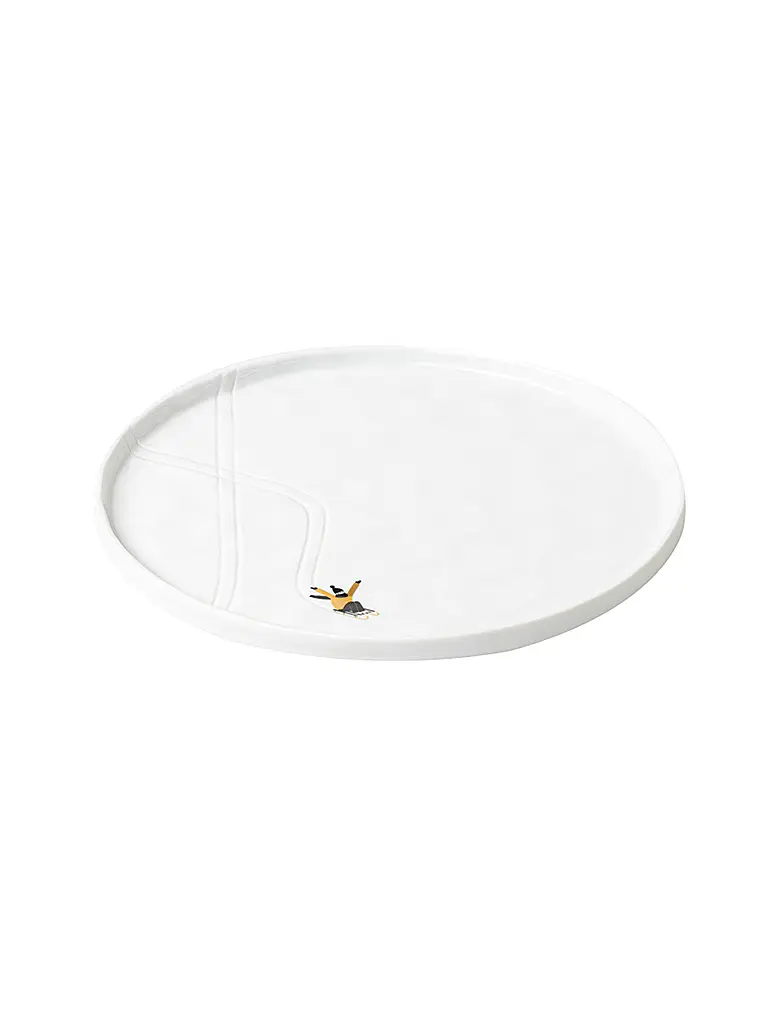 RAEDER | Plato DÍA DE NIEVE 22cm Trineo | Blanco