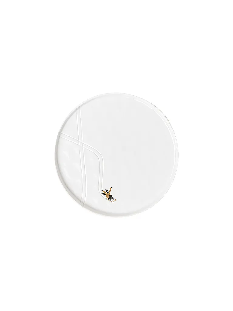 RAEDER | Plato DÍA DE NIEVE 22cm Trineo | Blanco