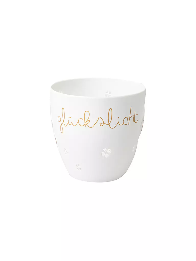 RAEDER | Poesielicht GLÜCKSLICHT 9,5x9cm Blanco | Blanco
