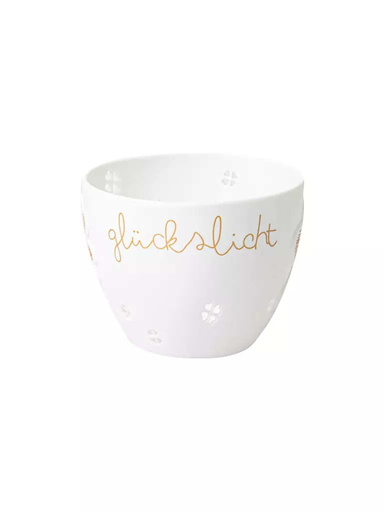RAEDER | Poesielicht pequeño GLÜCKSLICHT 8x6,5cm Blanco | Blanco