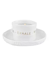 RAEDER | Portavelas 9x4,5cm Zen Spirit INHALE EXHALE | Blanco