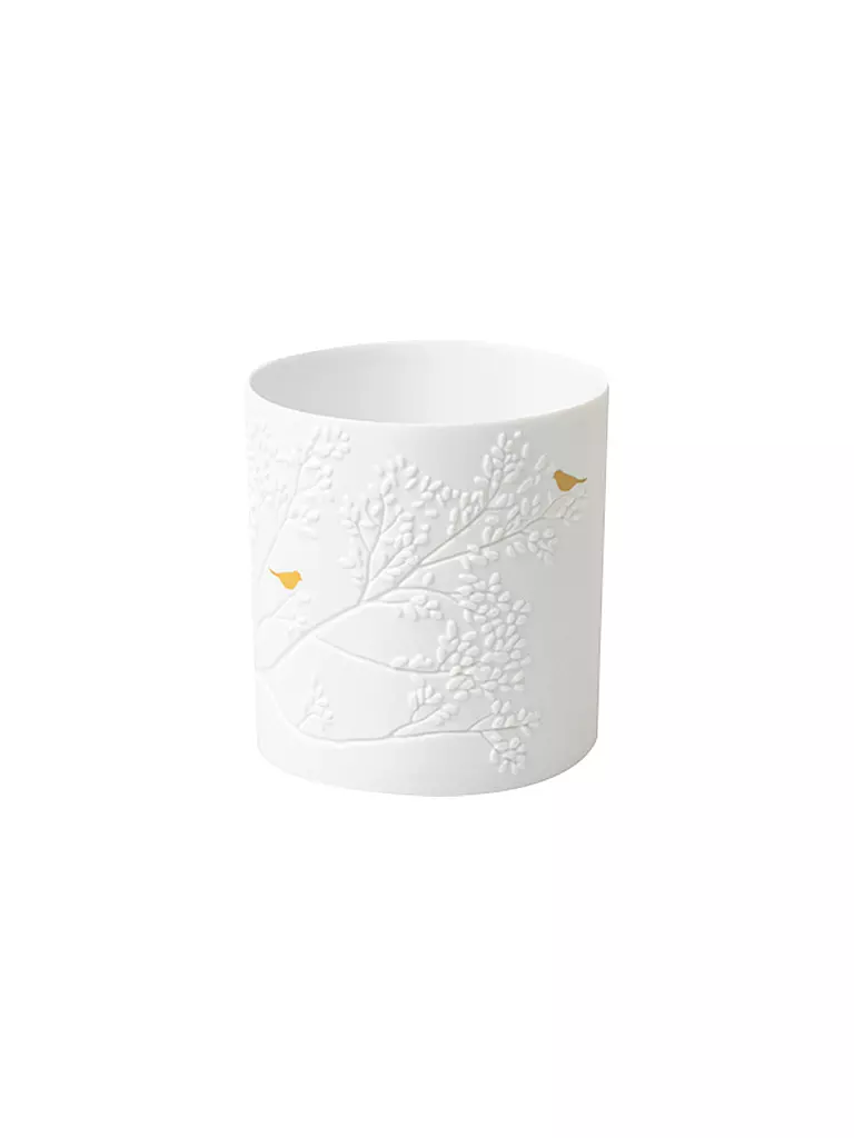 RAEDER | Portavelas GOLDVOGEL 6,5x7cm Blanco | Blanco