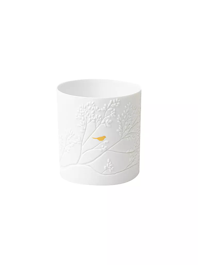 RAEDER | Portavelas GOLDVOGEL 6,5x7cm Blanco | Blanco