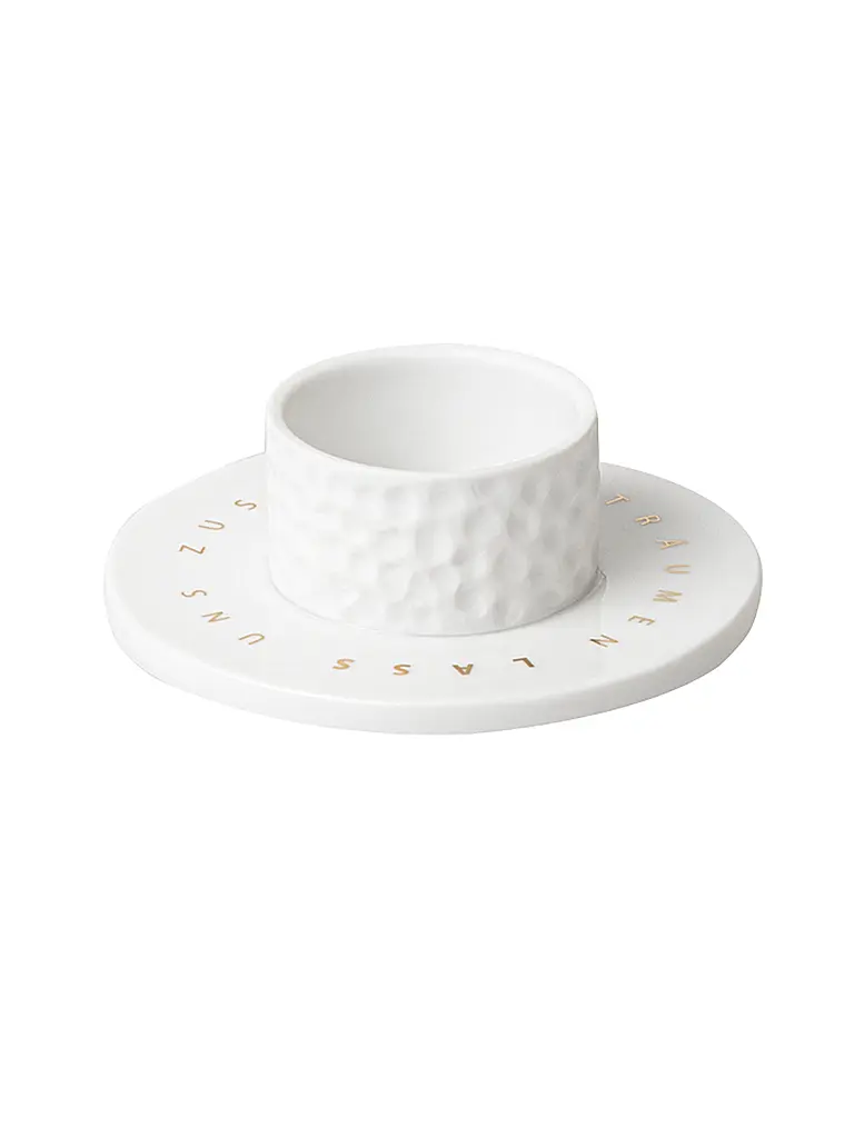 RAEDER | Portavelas STERNBILDER 9cm Vamos juntos | Blanco