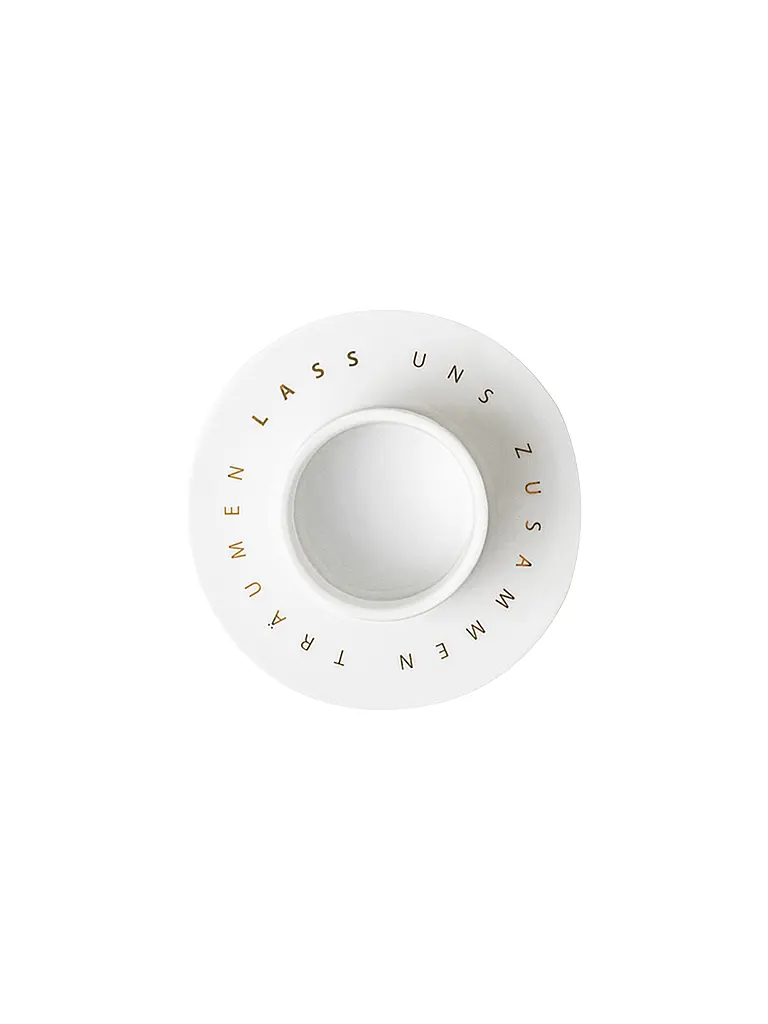 RAEDER | Portavelas STERNBILDER 9cm Vamos juntos | Blanco