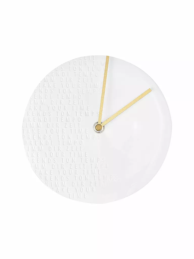 RAEDER | Reloj de pared 18cm TÓMATE TU TIEMPO | Blanco