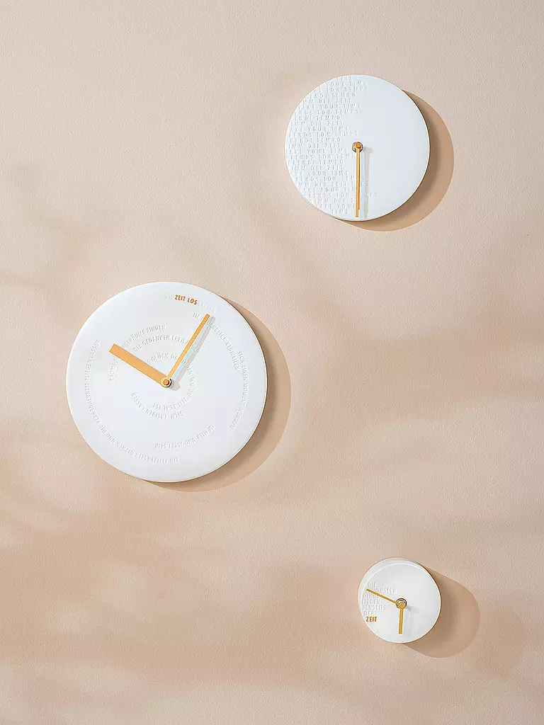 RAEDER | Reloj de pared 18cm TÓMATE TU TIEMPO | Blanco