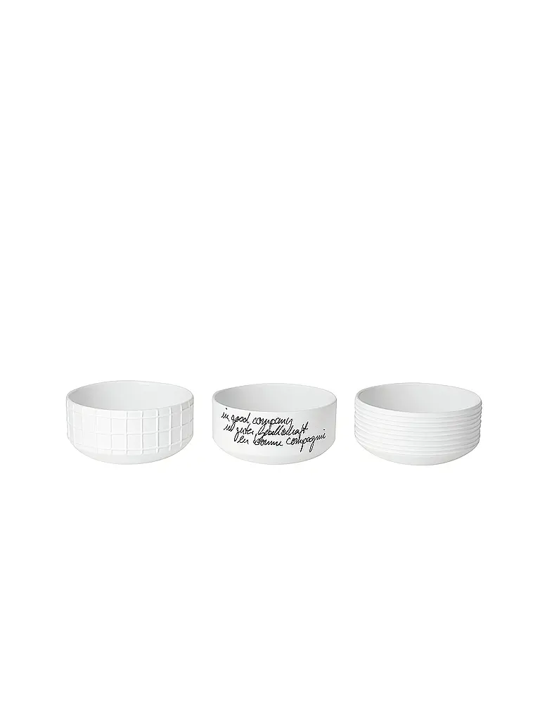RAEDER | Schälchen 3er Set Häppchenweise | Blanco