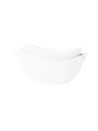 RAEDER | Schale 2er Set 21x12x7cm SCHALENTIERE Blanco | Blanco