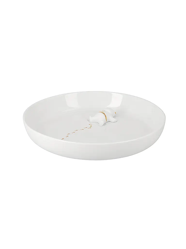 RAEDER | Schale navideña Santas 25cm Scheeengel | Blanco