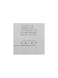 RAEDER | Servilletas de almuerzo 33x33cm A VECES TOMAR CAFÉ ES... | Gris claro