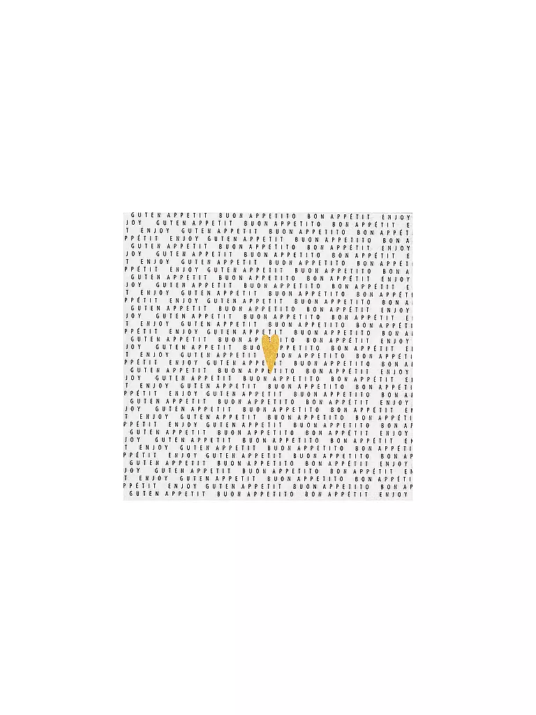 RAEDER | Servilletas de almuerzo 33x33cm BON APPETIT | Blanco