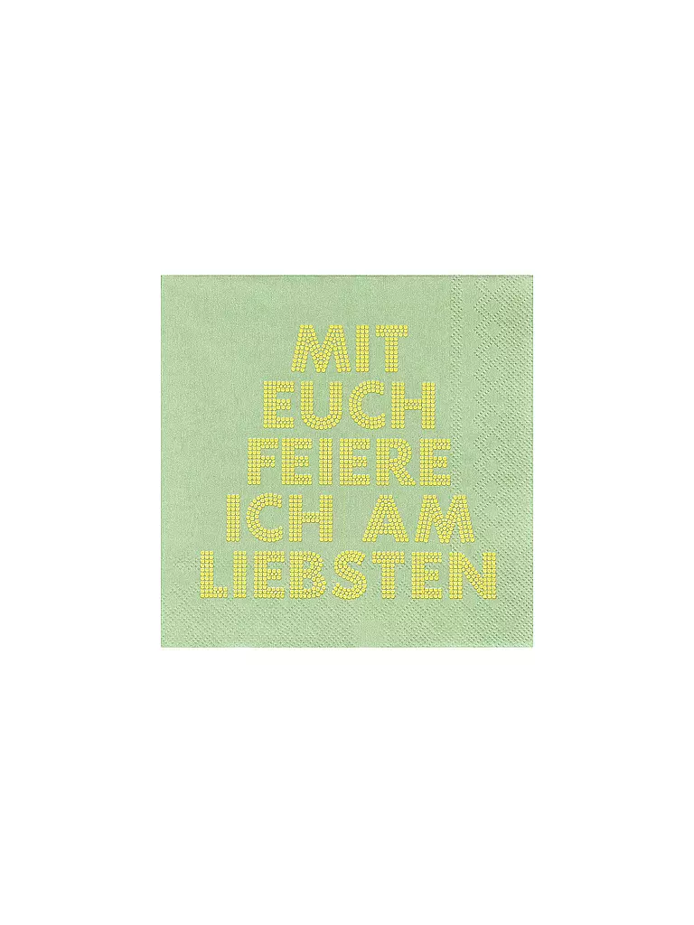 RAEDER | Servilletas de almuerzo de 33x33cm | Verde claro