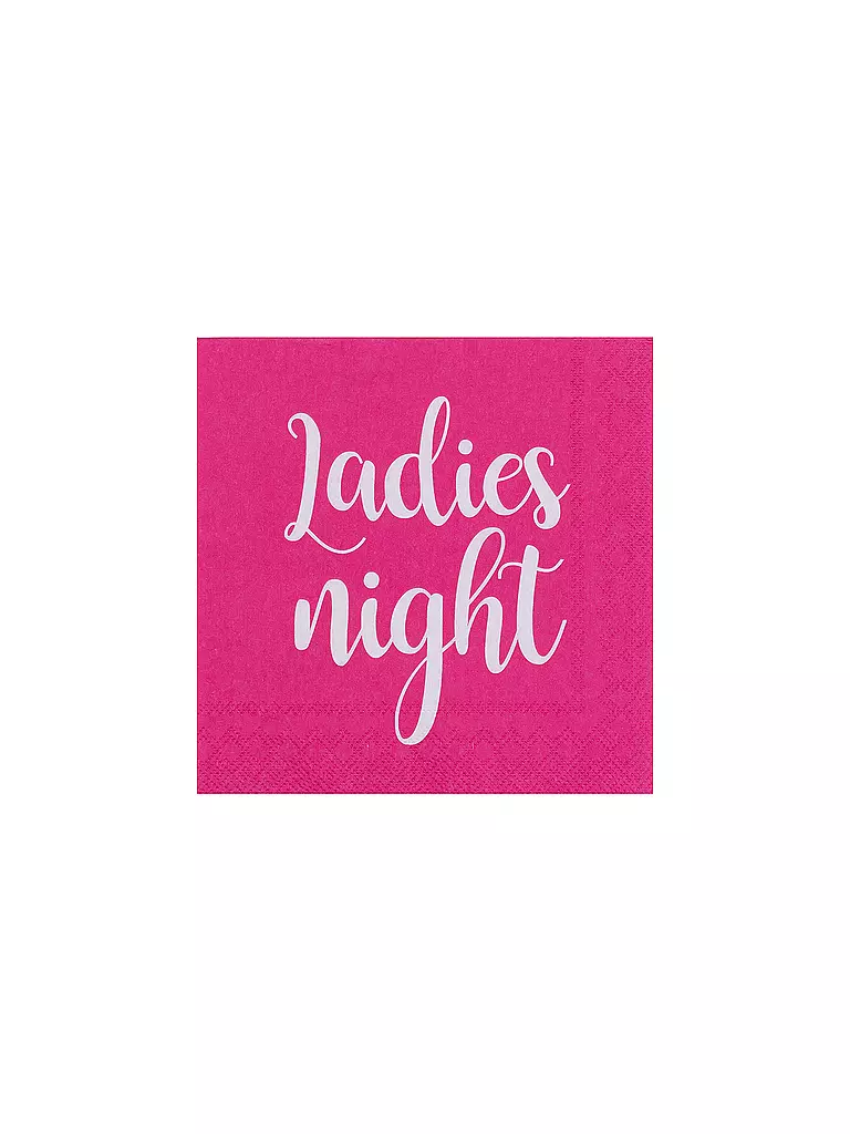 RAEDER | Servilletas de cóctel 25x25cm NOCHE DE CHICAS | Fucsia