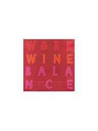 RAEDER | Servilletas de cóctel 25x25cm WORK WINE BALANCE | Rojo