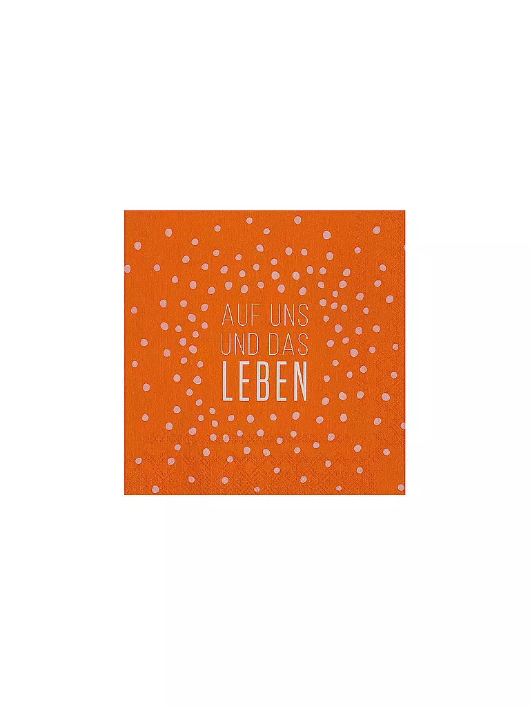 RAEDER | Servilletas de cóctel de 25x25 cm A NUESTRA SALUD Y LA VIDA | Rojo