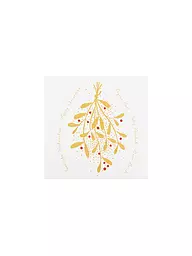 RAEDER | Servilletas de Navidad 33x33cm MISTELZWEIG | Crema