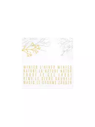 RAEDER | Servilletas navideñas 33x33cm INVIERNO | Blanco