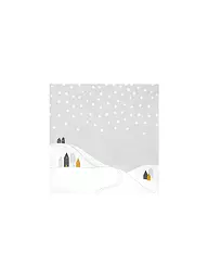 RAEDER | Servilletas navideñas 33x33cm PAISAJE NEVADO | Gris claro