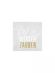 RAEDER | Servilletas navideñas de 25x25 cm WINTERZAUBER | Gris claro