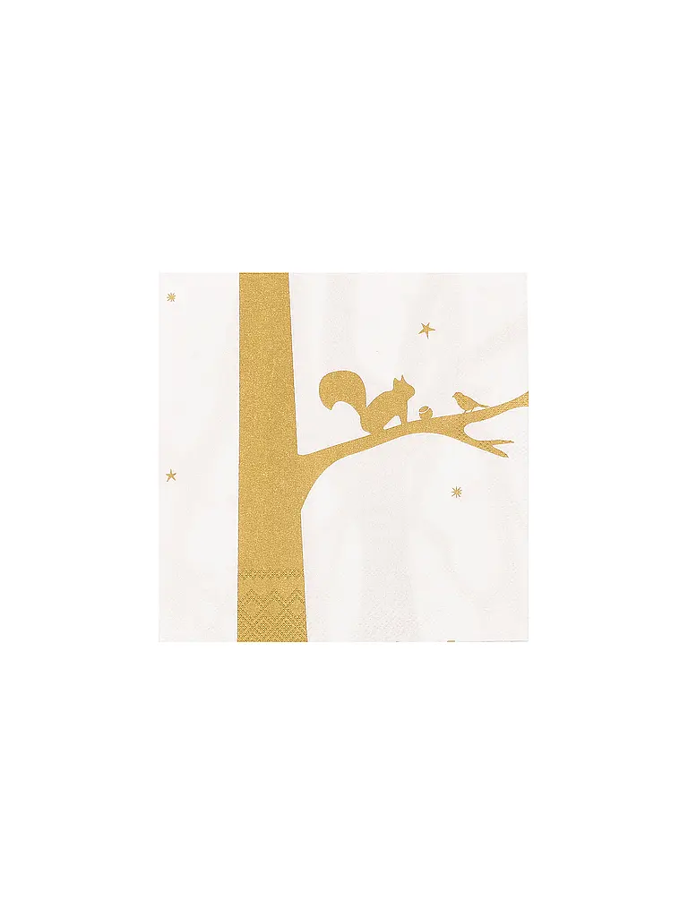 RAEDER | Servilletas navideñas de 25x25cm | Blanco