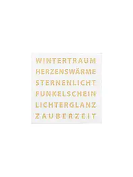 RAEDER | Servilletas navideñas de 33x33 cm | Blanco
